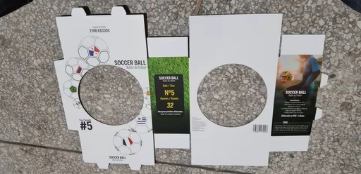[93001] Caja Display para Balón de Futbol Banderas No.5