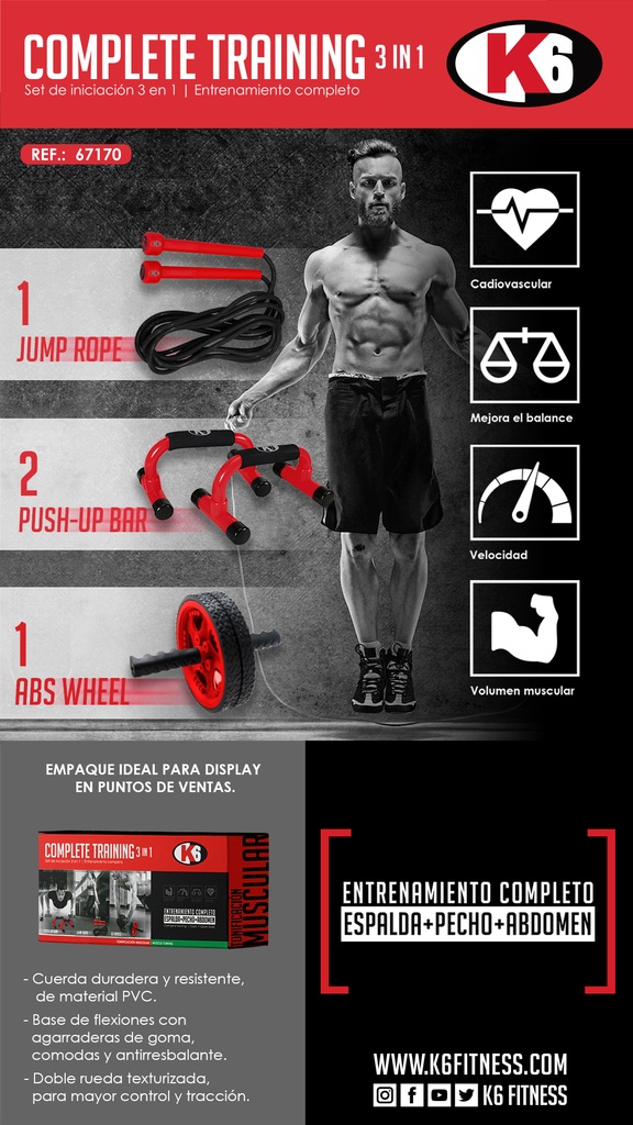 Entrenamiento Completo K6 3 en 1