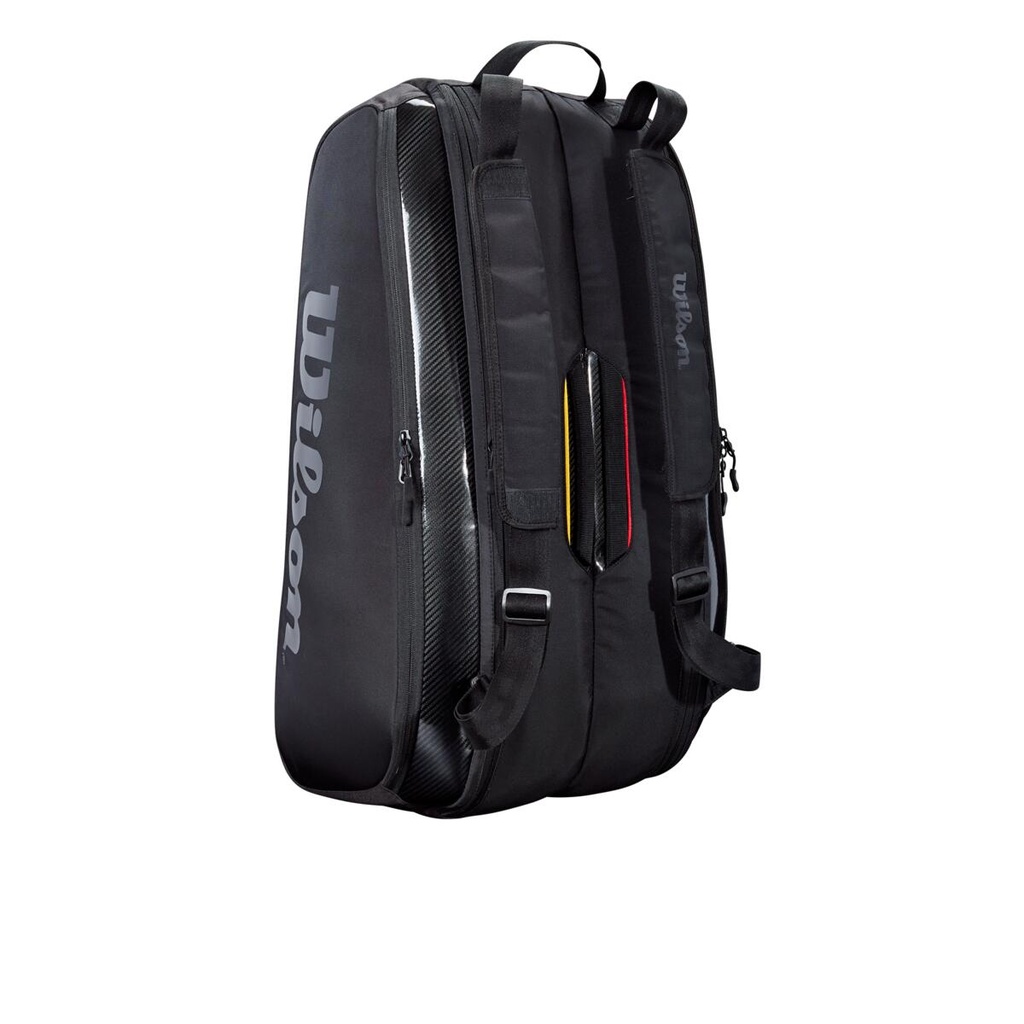 Bolso de Tenis Wilson Super Tour 9 Pk Pro Staff Negro