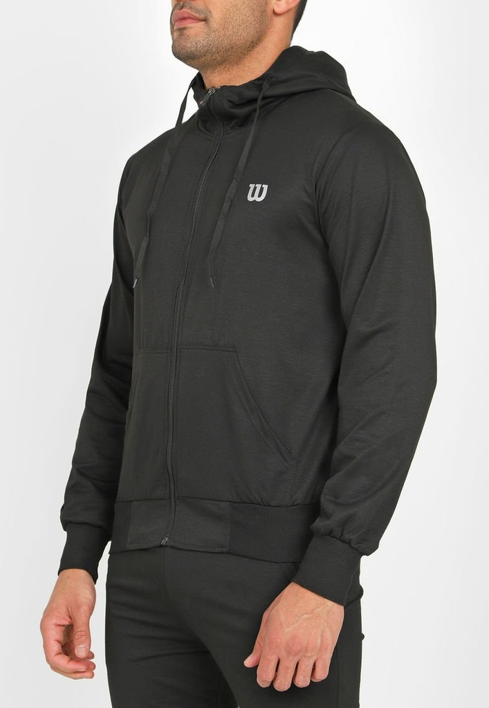 Buzo Con Capota Wilson French Terry Caballero 98290 Negro