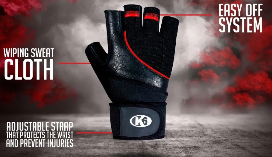 Guantes Fitness K6 Ice Border II