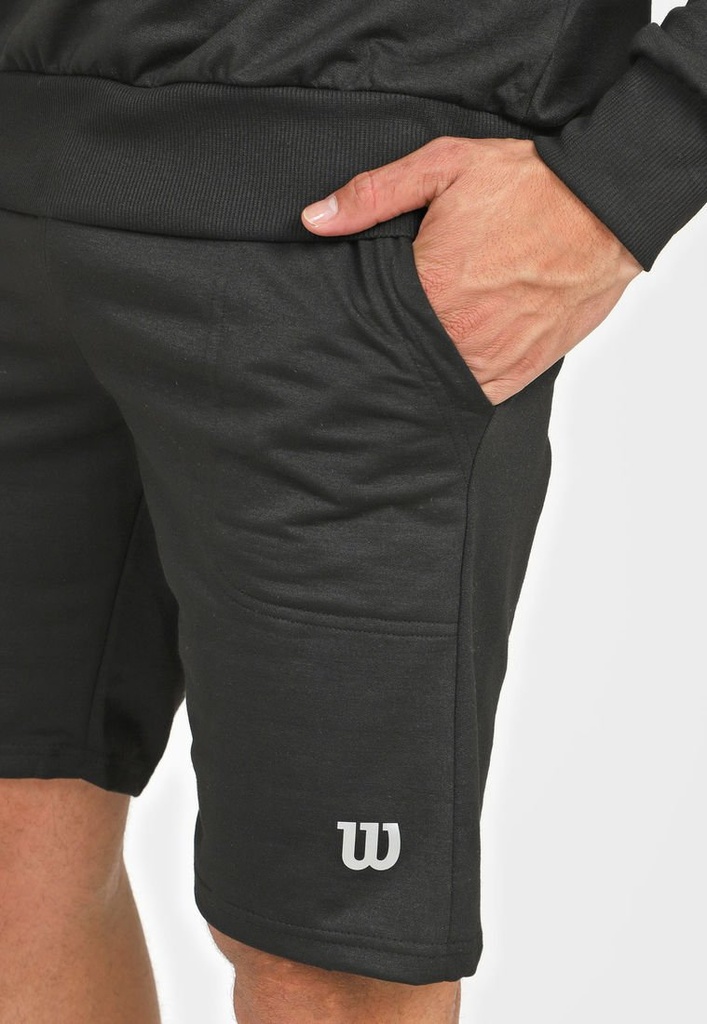Pantaloneta Short Wilson French Terry Caballero 79514 Negro