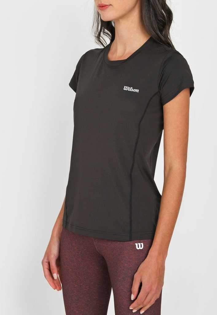 Playera Wilson Cuello Redondo Ultra Light  Dama 58986 Negro