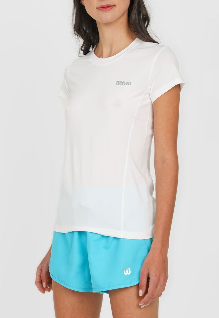 Playera Wilson Cuello Redondo Ultra Light  Dama 58986 Blanco