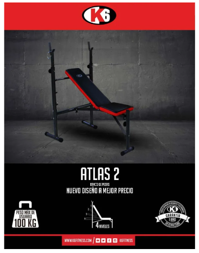 Banco de Pesas K6 Atlas 2