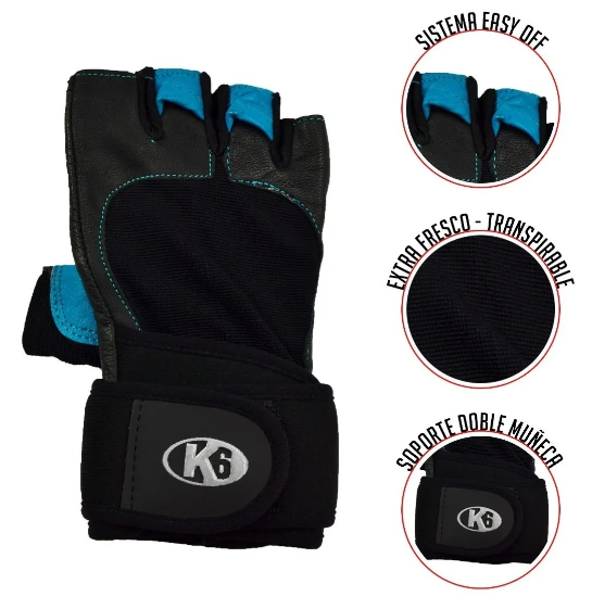 Guantes para Pesas K6 Cratus