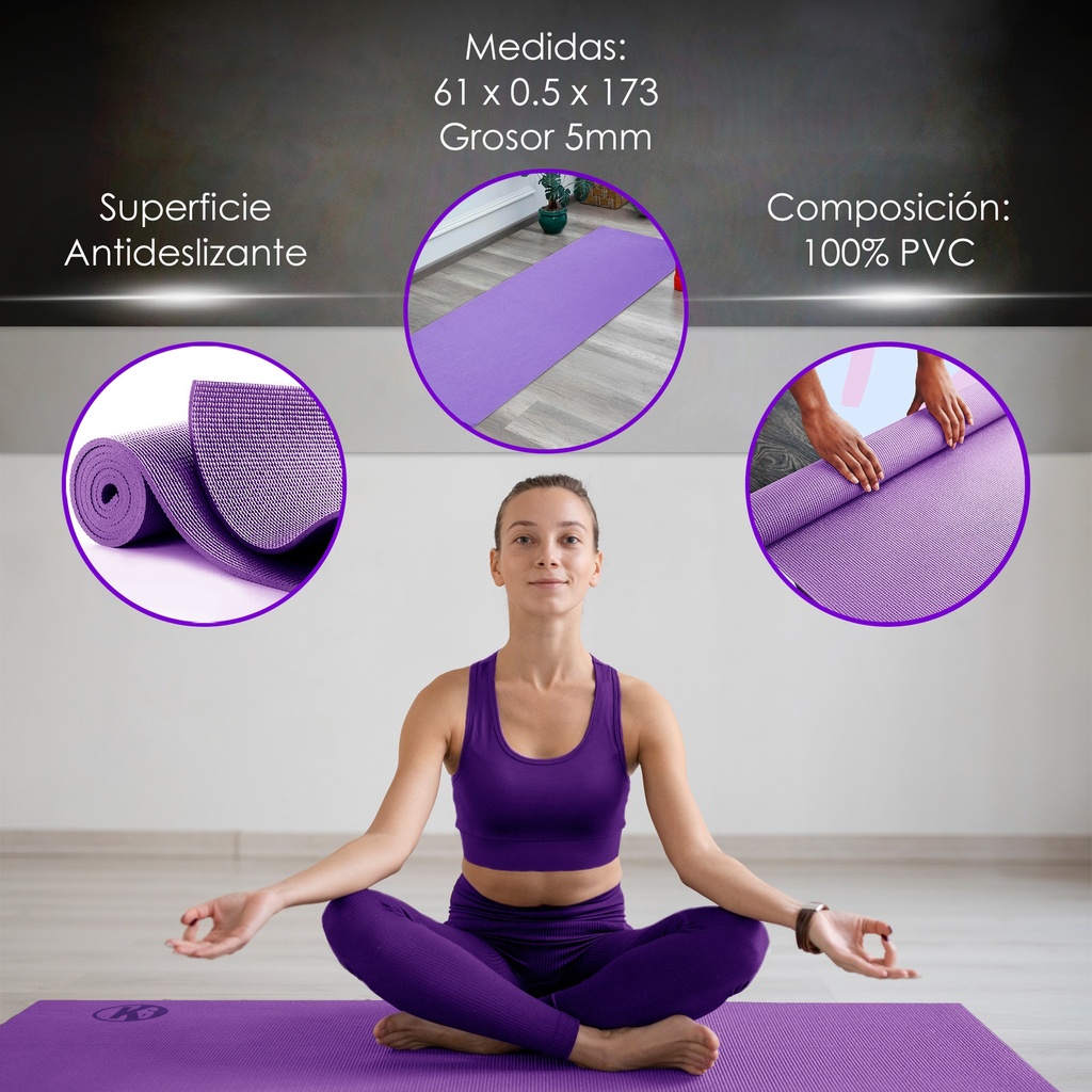 Manta de Yoga K6 de 5 mm con Bolso