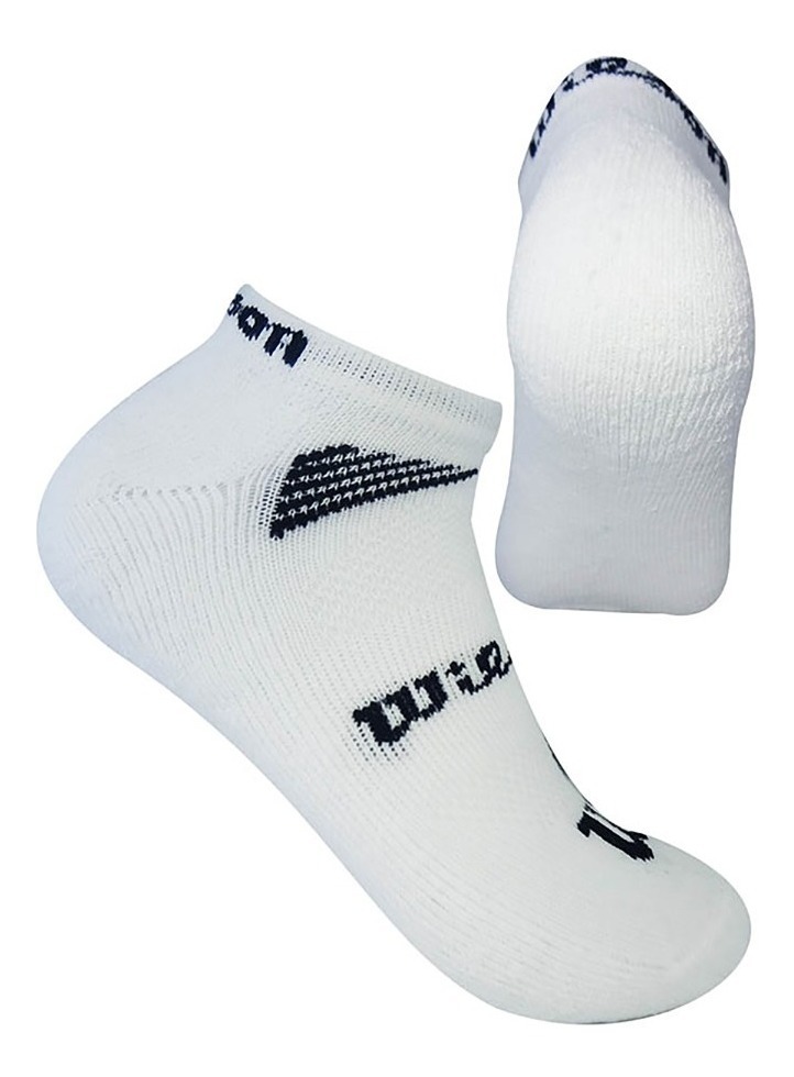 Calcetin/Media tobillera de algodón Wilson Unisex X3 Surtido Unitalla