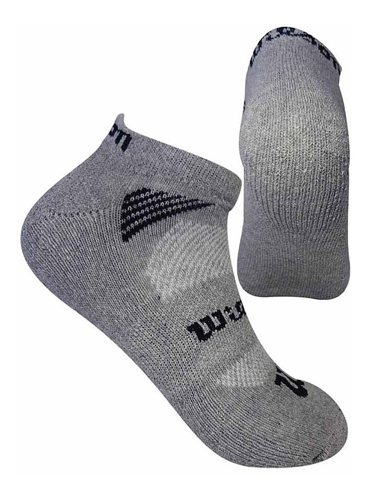 Calcetin/Media tobillera de algodón Wilson Unisex X3 Surtido Unitalla