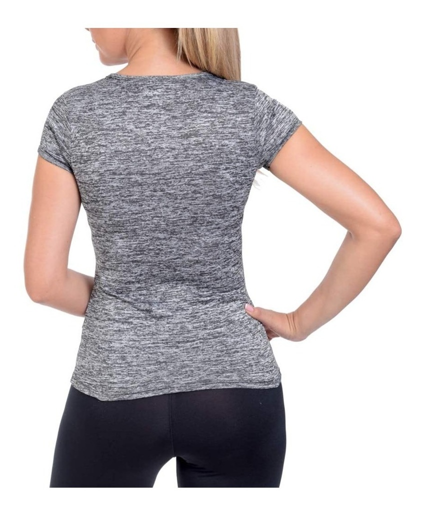 Camiseta Wilson Jaspeada Dama 71566 Negro