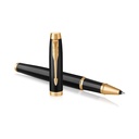 Boligrafo Roller IM Negro - Acabado Oro