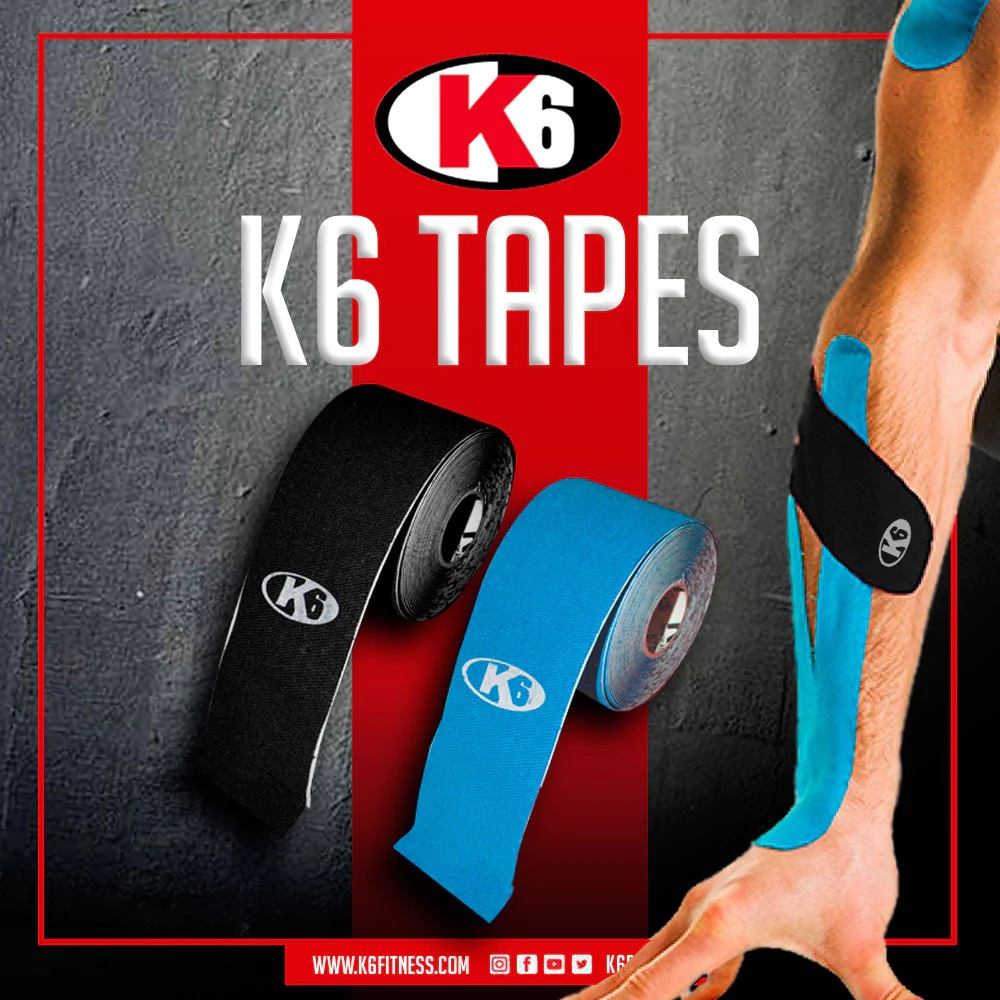 Cinta Elástica Kinesiológica Deportiva K6 (Display 16 Unid.)