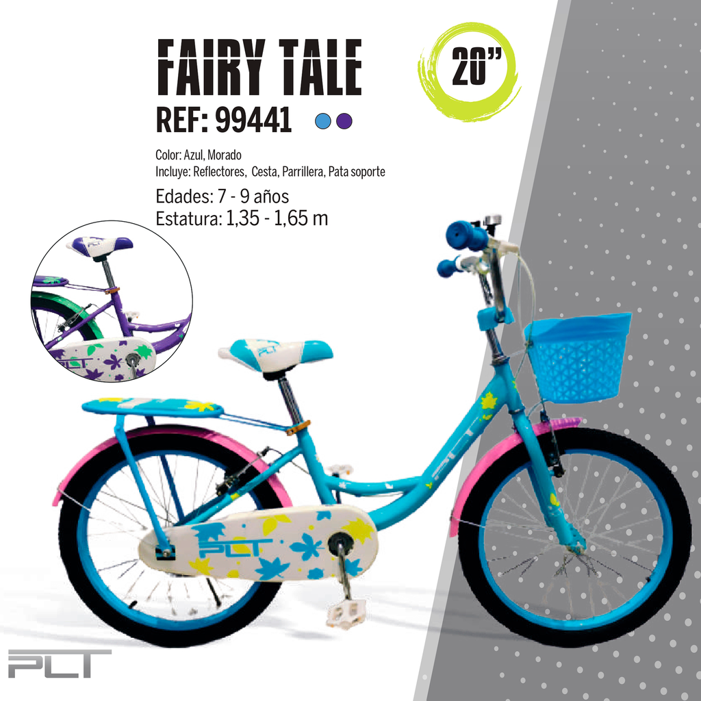 Bicicleta Rin 20 PLT para Niñas