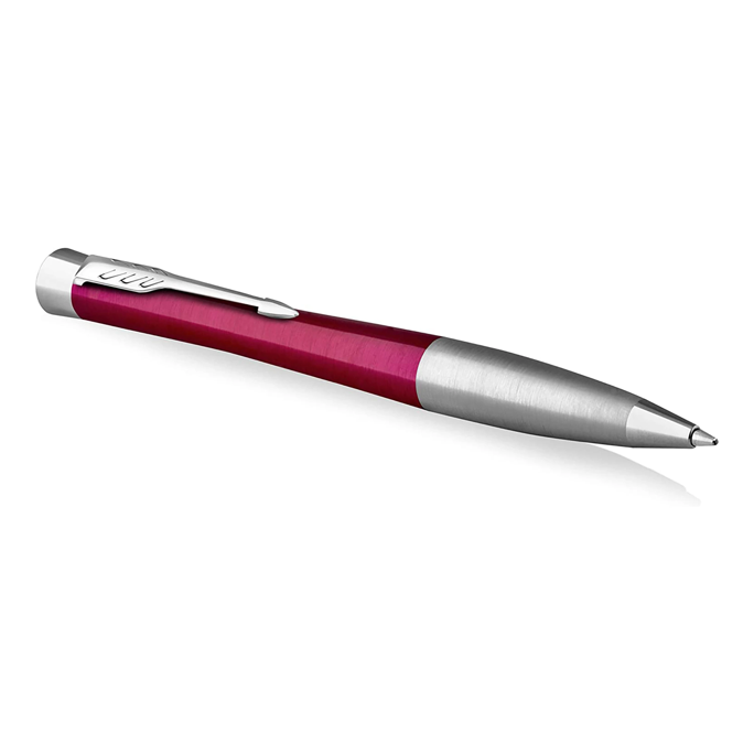 Bolígrafo Giratorio Urban Magenta - Acabado Cromo