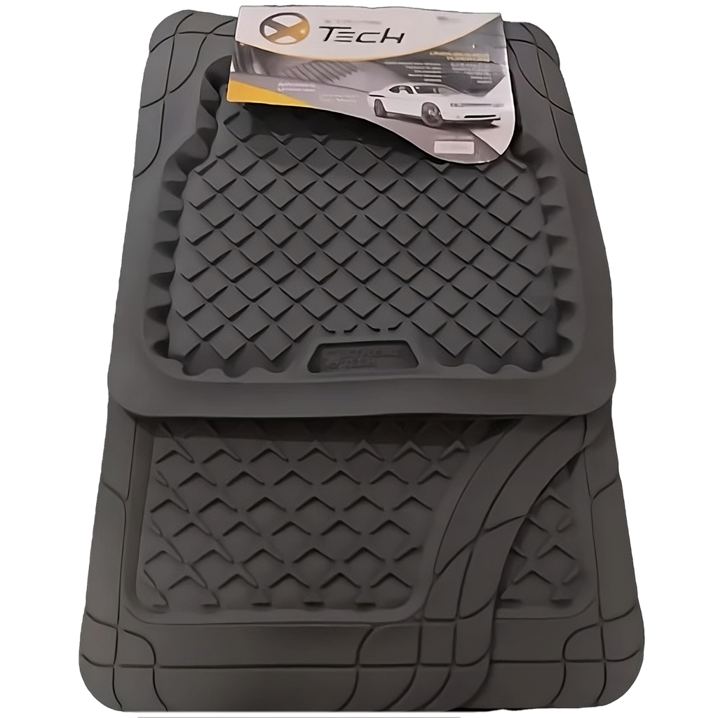 Alfombra Tipo Bandeja  Xtreme 4 Piezas Goma Negro