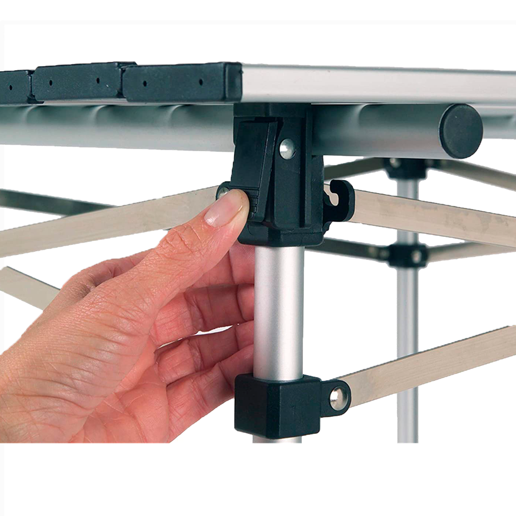 Mesa pequeña compacta de aluminio para acampar Coleman Plateada