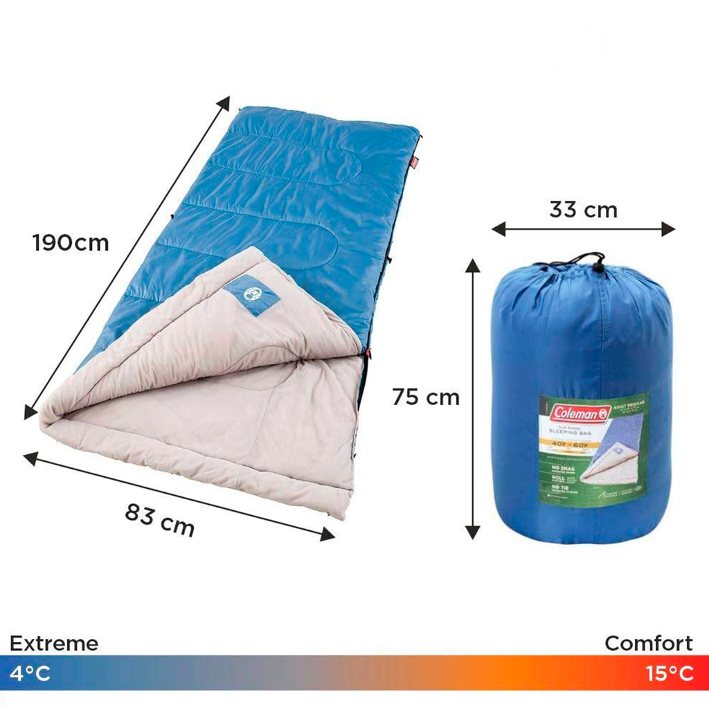 Bolsa para dormir Coleman Sun Ridge™ Azul