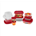 Set de 24 Recipientes con tapa distintos tamaños Easy Find Rubbermaid