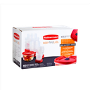 Set de 40 Recipientes con tapa distintos tamaños Easy Find Rubbermaid