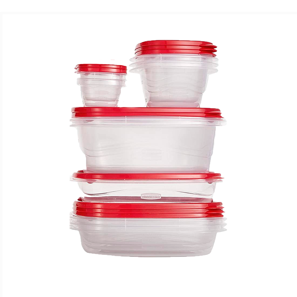 Set de 10 Recipientes con tapa de distintos tamaños TakeAlongs Rubbermaid