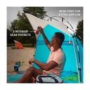 Toldo Coleman para playa Skyshade Azul con Gris