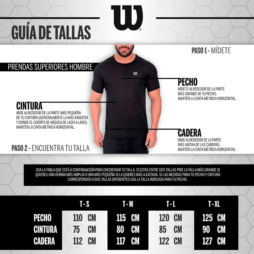 Camiseta Wilson Polyspun Cuello en V Caballero 87315 Rojo