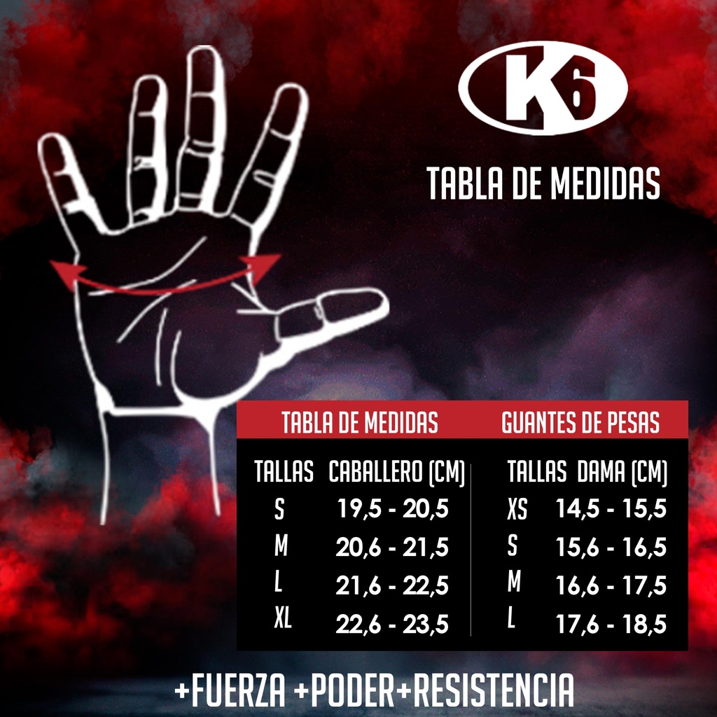 Guantes Fitness K6 Ultra II