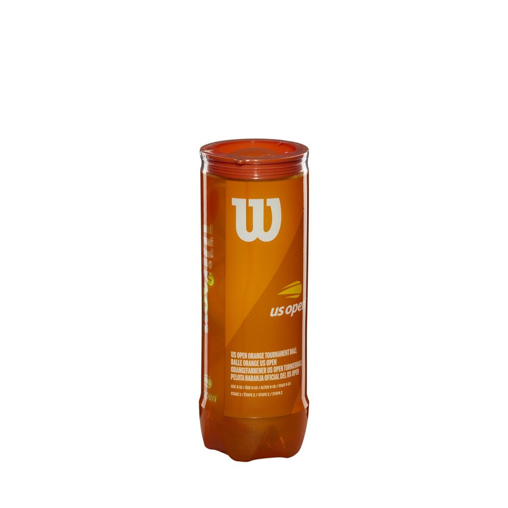 Pelotas de Tenis Wilson US Open Tournament Orange 3 Unidades (T1377)