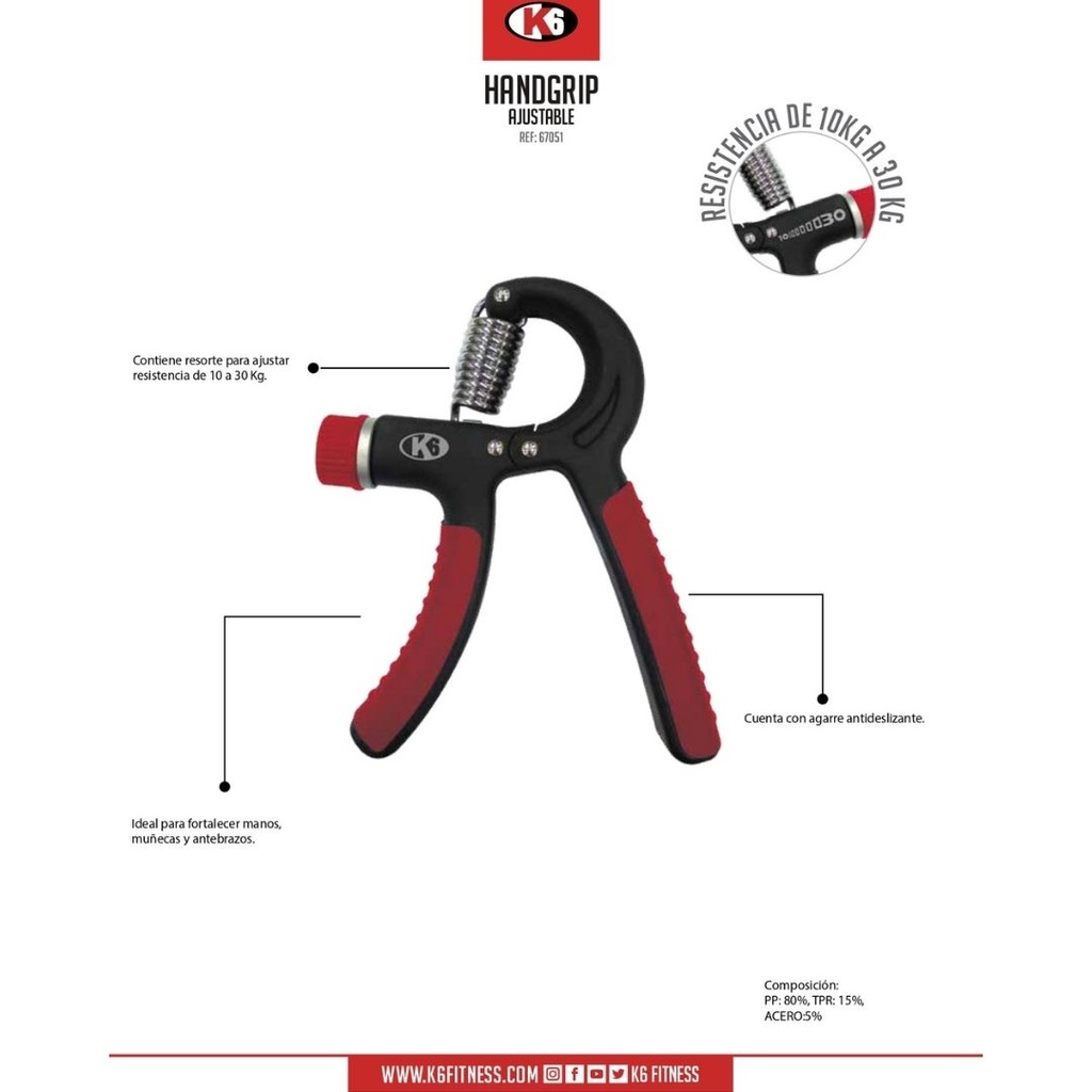 Handgrip Ajustable K6