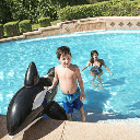 Flotador Inflable Orca Jumbo Bestway 2.03m x 1.02m 