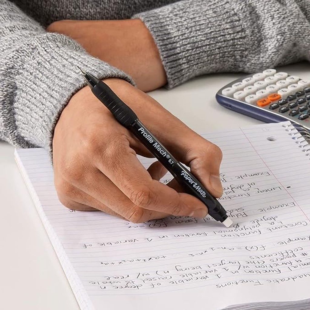 Portaminas Paper Mate 0.7mm Profile Con Set de Borradores y Minas 