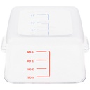  Recipiente cuadrado 4QT/3.8 Lts. Rubbermaid