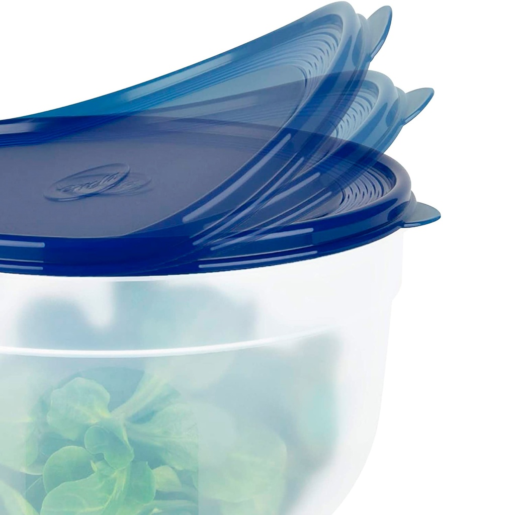 Recipiente Rectangular Rubbermaid Tapa Azul