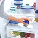 Recipiente Rectangular Rubbermaid Tapa Azul