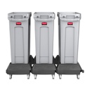 Plataforma Rodante para Contenedor Slim Jim Rubbermaid