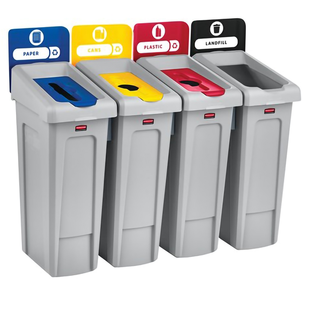 Estación de Reciclaje Slim Jim Rubbermaid