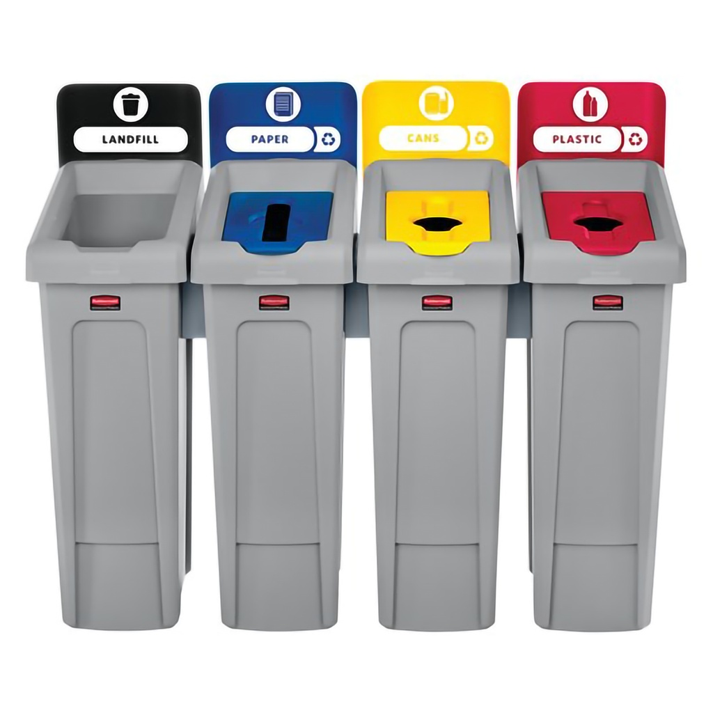 Estación de Reciclaje Slim Jim Rubbermaid