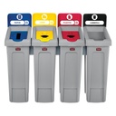 Estación de Reciclaje Slim Jim Rubbermaid