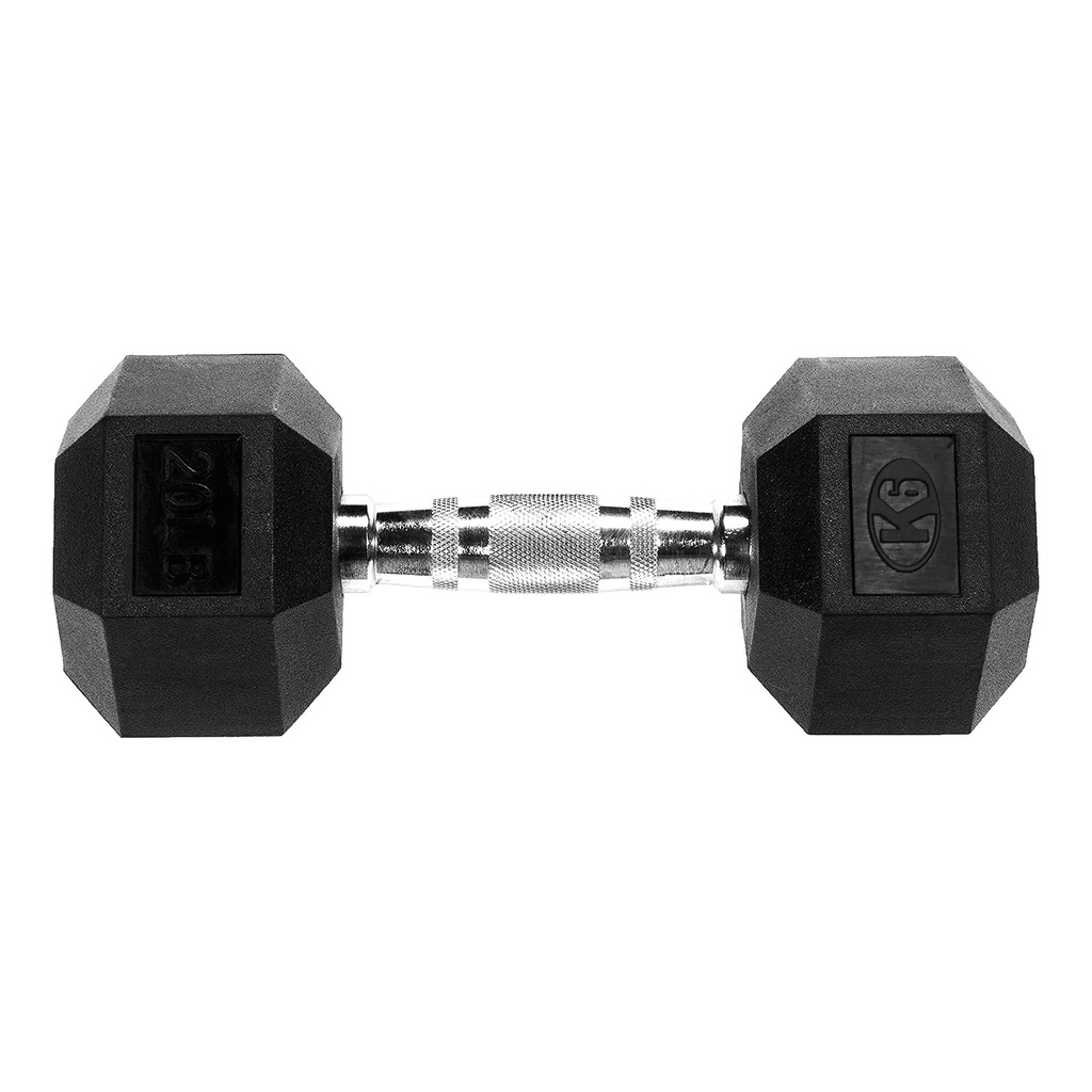 [66843] Mancuerna Hex Encauchetada (20 lb)