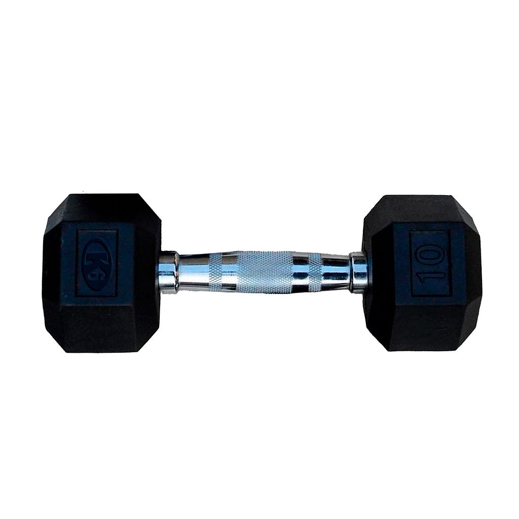 [66844] Mancuerna Hex Encauchetada (25 lb)