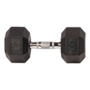 Mancuerna pesa gym hexagonal encauchetada K6 30 lb 