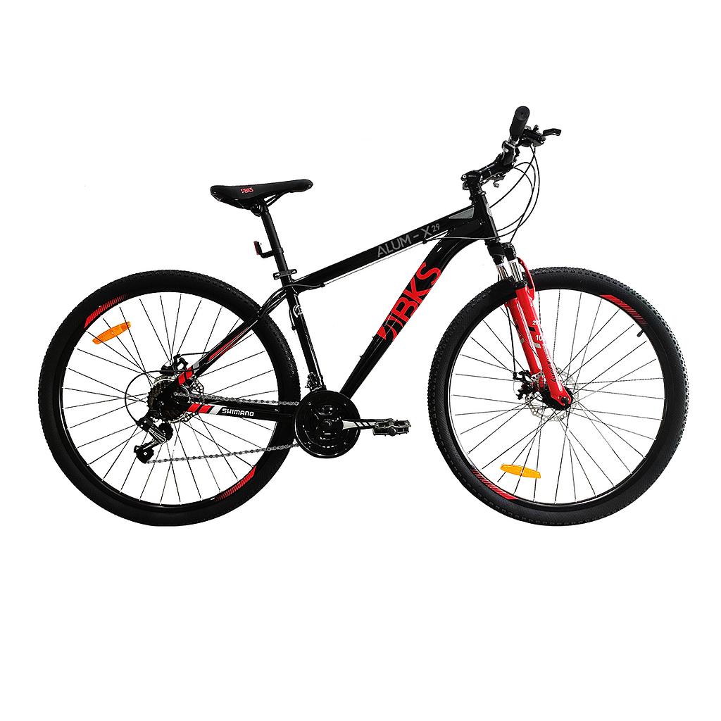 [99455] Bicicleta MTB Rin 29" BKS ALUM-X 21 vel. para Adultos (NEGRO/ROJO)