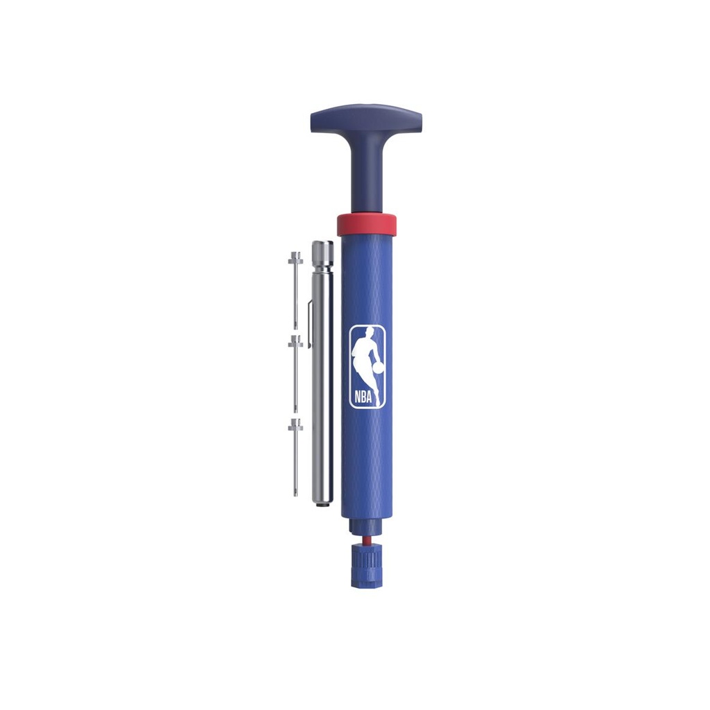 Kit Inflador Doble Accion Wilson NBA con Aguja y Medidor
