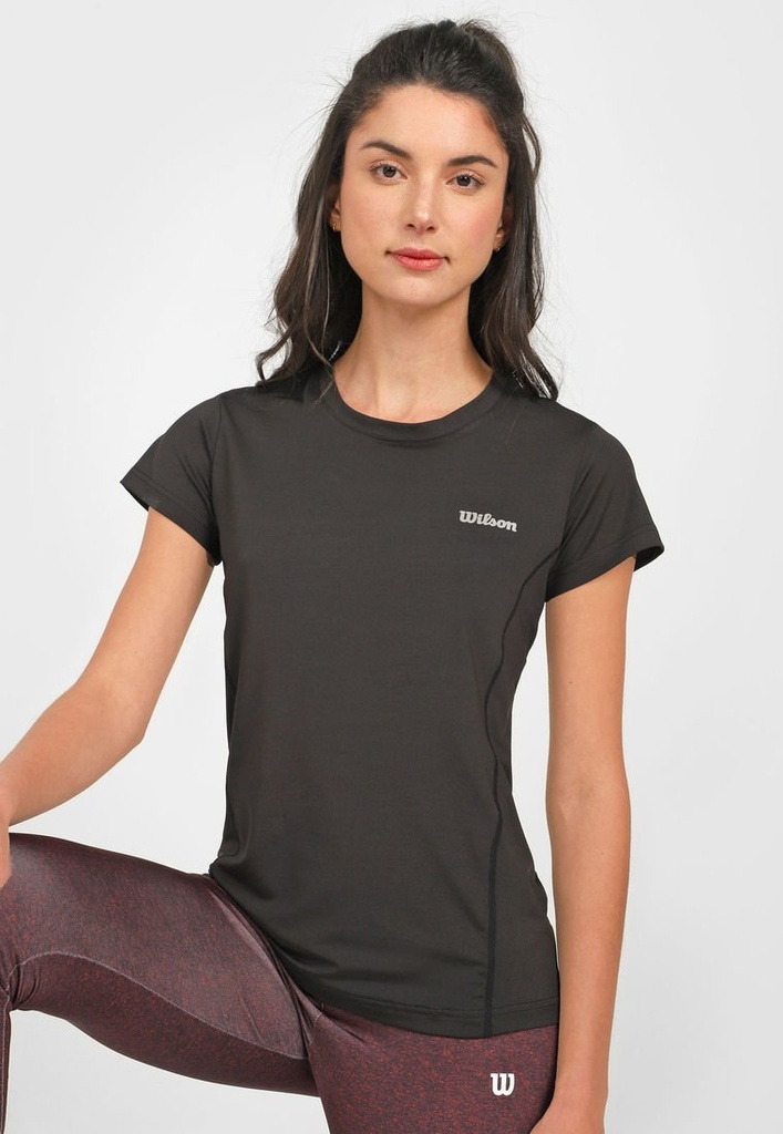 [WT58993] Playera Wilson Cuello Redondo Ultra Light 58986 Dama Negro (L)