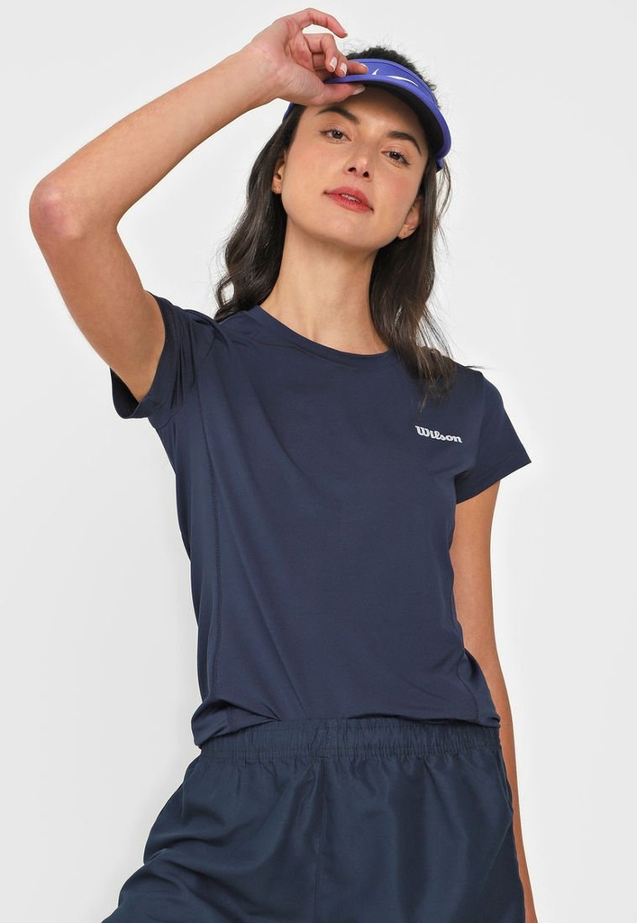 Playera Wilson Cuello Redondo Ultra Light Azul Marino 58986 Dama