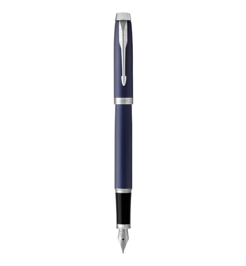 Boligrafo Estilografo IM Azul - Acabado Cromo