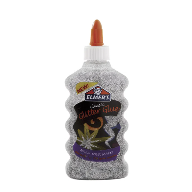 ELM Glitter Glue Silver 6OZ