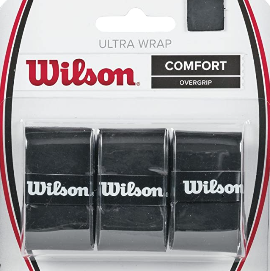 [WRZ403000] Set de 3 Overgrip Wilson Ultra Wrap Comfort Negro
