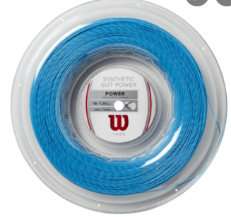 [WR830140116] Rollo de Cuerda para Raquetas Wilson Synthetic Gut Power 16 200 m (AZUL)