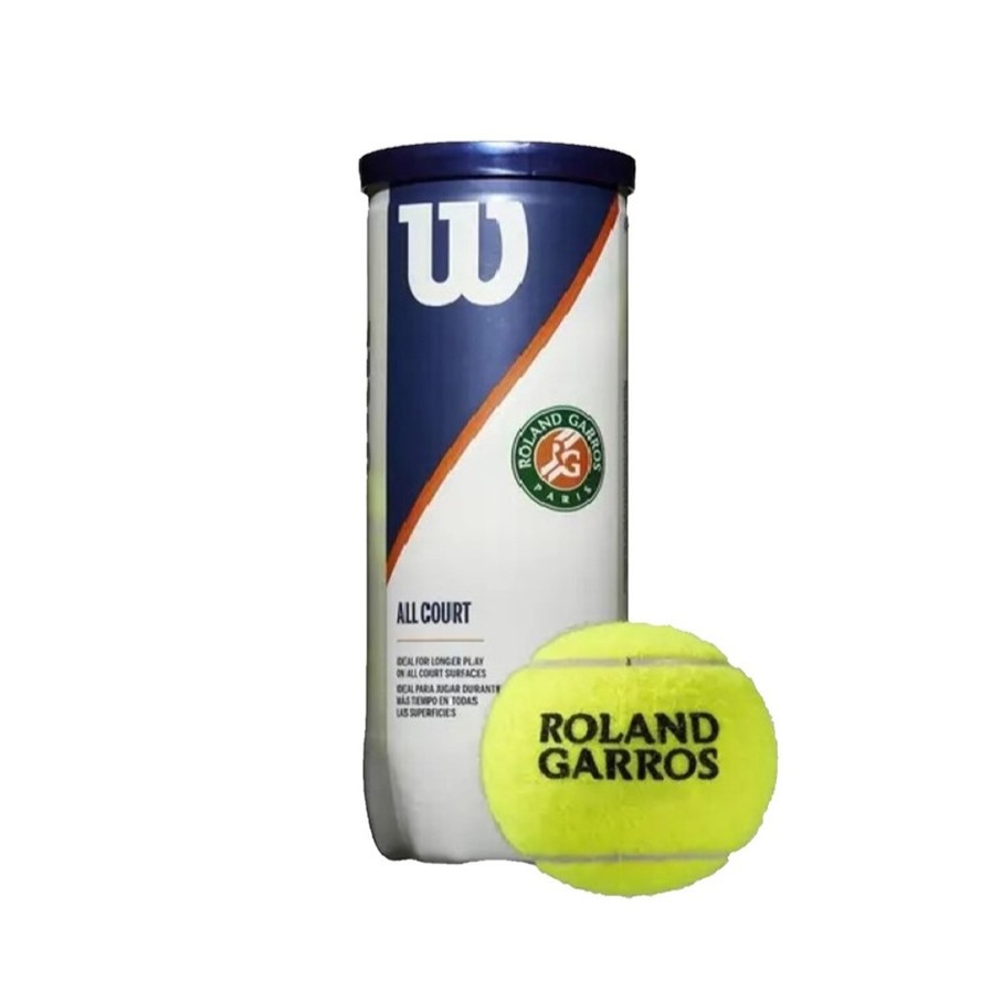 [WR8204601001] Pelotas de Tenis Wilson Roland Garros x3